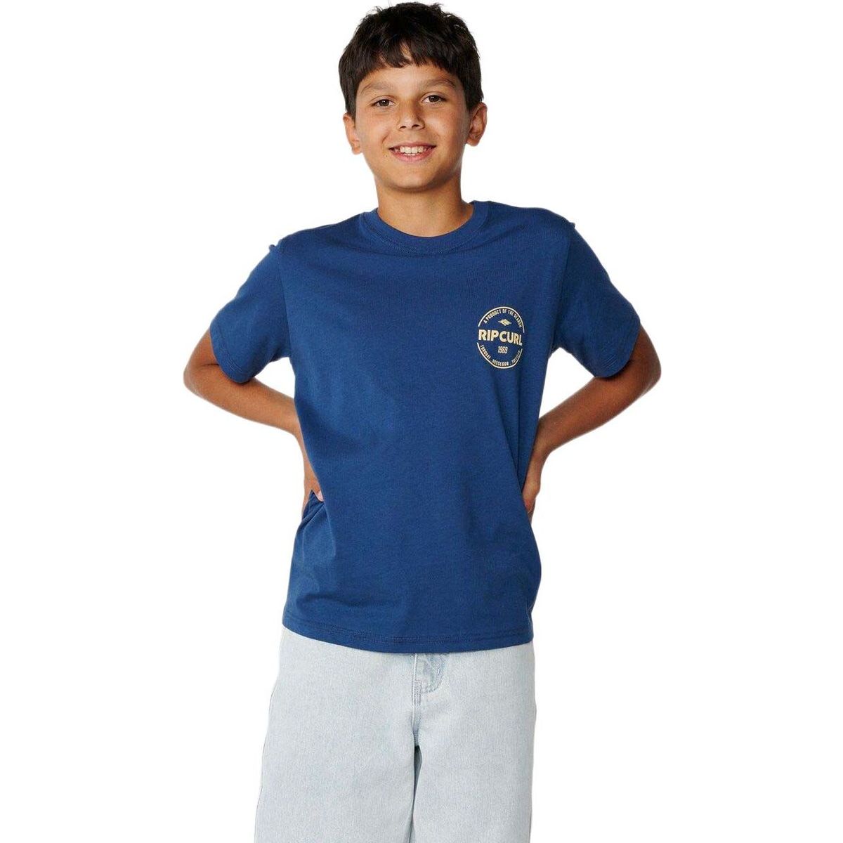 RipCurl Staple Tee-boy light navy (2359) 8 15IBTE-2359-8