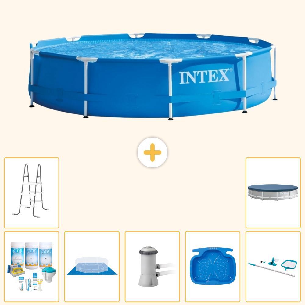 Frame Pool Rund - 366x76 cm - 8-teilig S20435