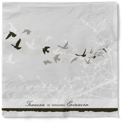 Sovie HOME Serviette Trauer aus Tissue 33 x 33 cm, 20 Stück