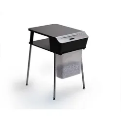 Bonsaii Büro-Multifunktionstisch mit Partikelschnitt Aktenvernichter | 7 Blatt | bis 50kg belastbar |  DSGVO konform | Docshred Fit 7