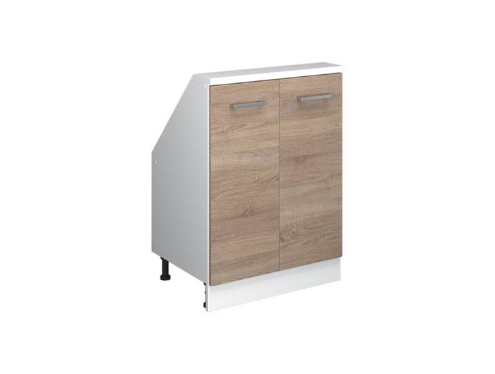 Meuble sous pente R-Line 60cm avec 2 portes Sonoma/Blanc Vicco 58050