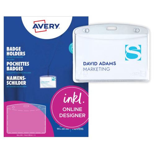 AVERY Zweckform Namensschilder mit Textilband 90,0 x 60,0 mm, 1 St.