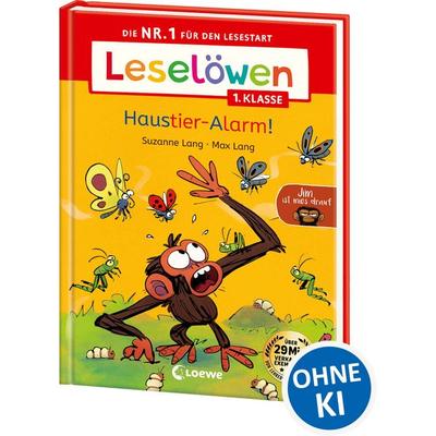 Leselöwen 1. Klasse - Jim ist mies drauf - Haustier-Alarm!, Gebundene Ausgabe von Suzanne Lang, Loewe, 978-3-7432-1926-7
