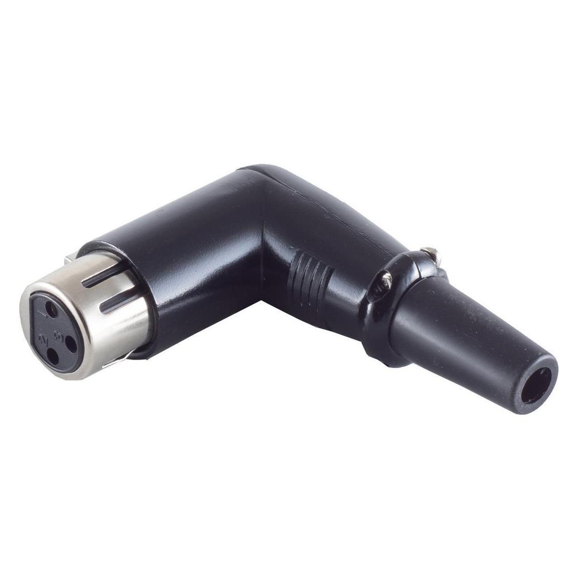 Shiverpeaks S/CONN maximum connectivity XLR-Winkel-Kupplung, schwarz (55026)