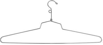 "Econoco - SLD/19-LH - 19"" Chrome Blouse or Dress Hanger with Loop Hook Sold in Pack of 100"