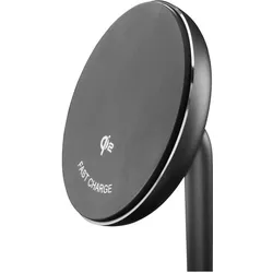 Hama Kabelloses Qi2-Ladegerät, induktiv Schnellladen, Ladestation Stand, 15 W (15 W), Wireless Charger, Schwarz