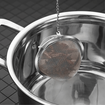 Inspire Essentials Stainless Steel Tea And Soup Infuser Ball With Chain Stainless Steel Tea And Soup Infuser Ball With Chain