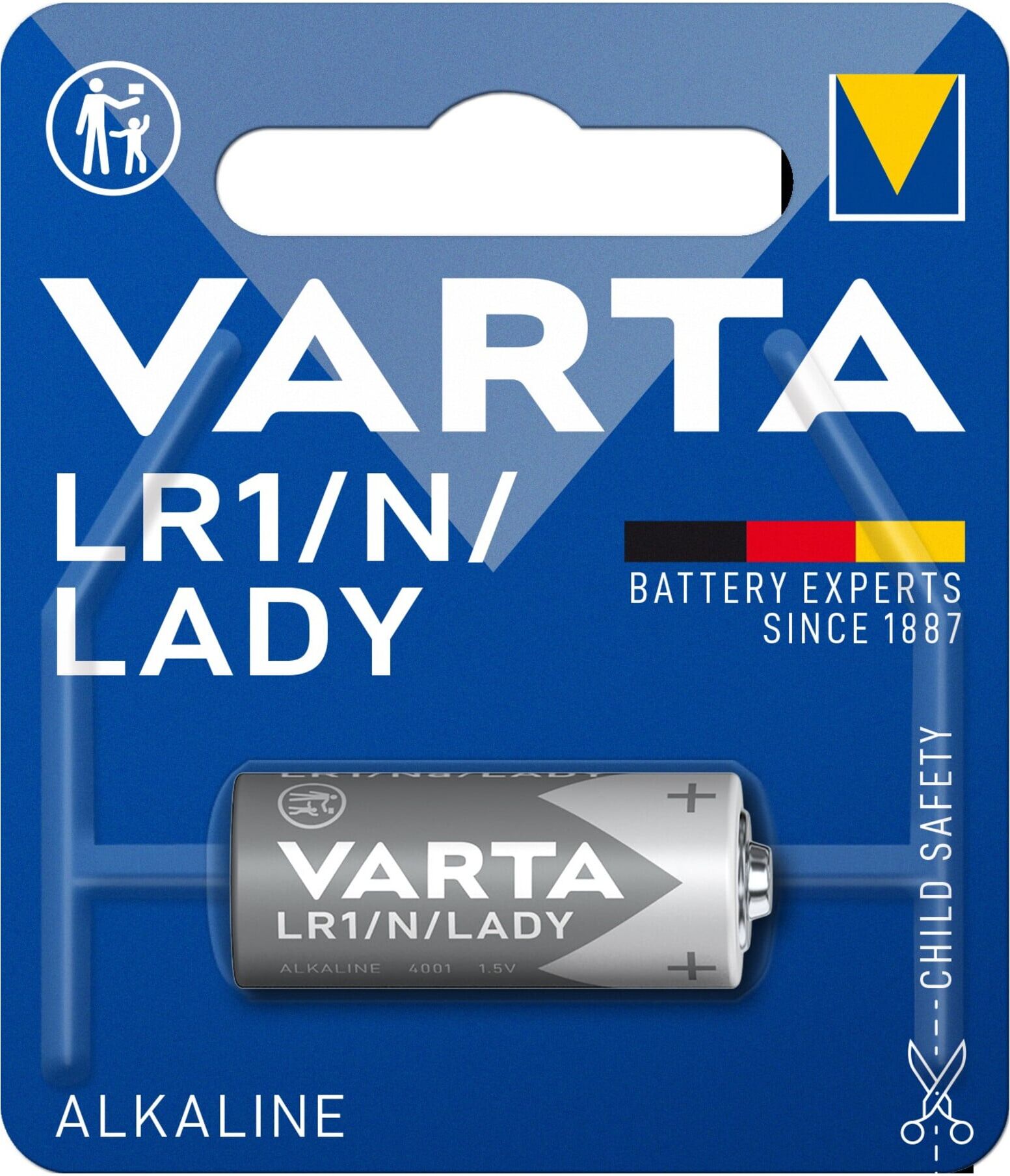 Varta Knopfzelle Professional Electronics 1,5 V 850 mAh LR1 12,0x30,2mm (04001101401)