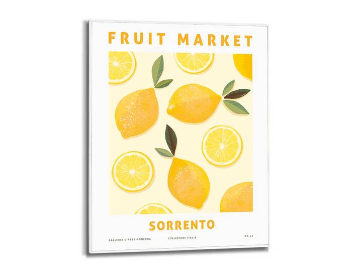 Poster REINDERS Zitronen , gelb (farbe bild(er): gelb), B:40cm H:50cm T:1,6cm, MDF, Bilder, Poster