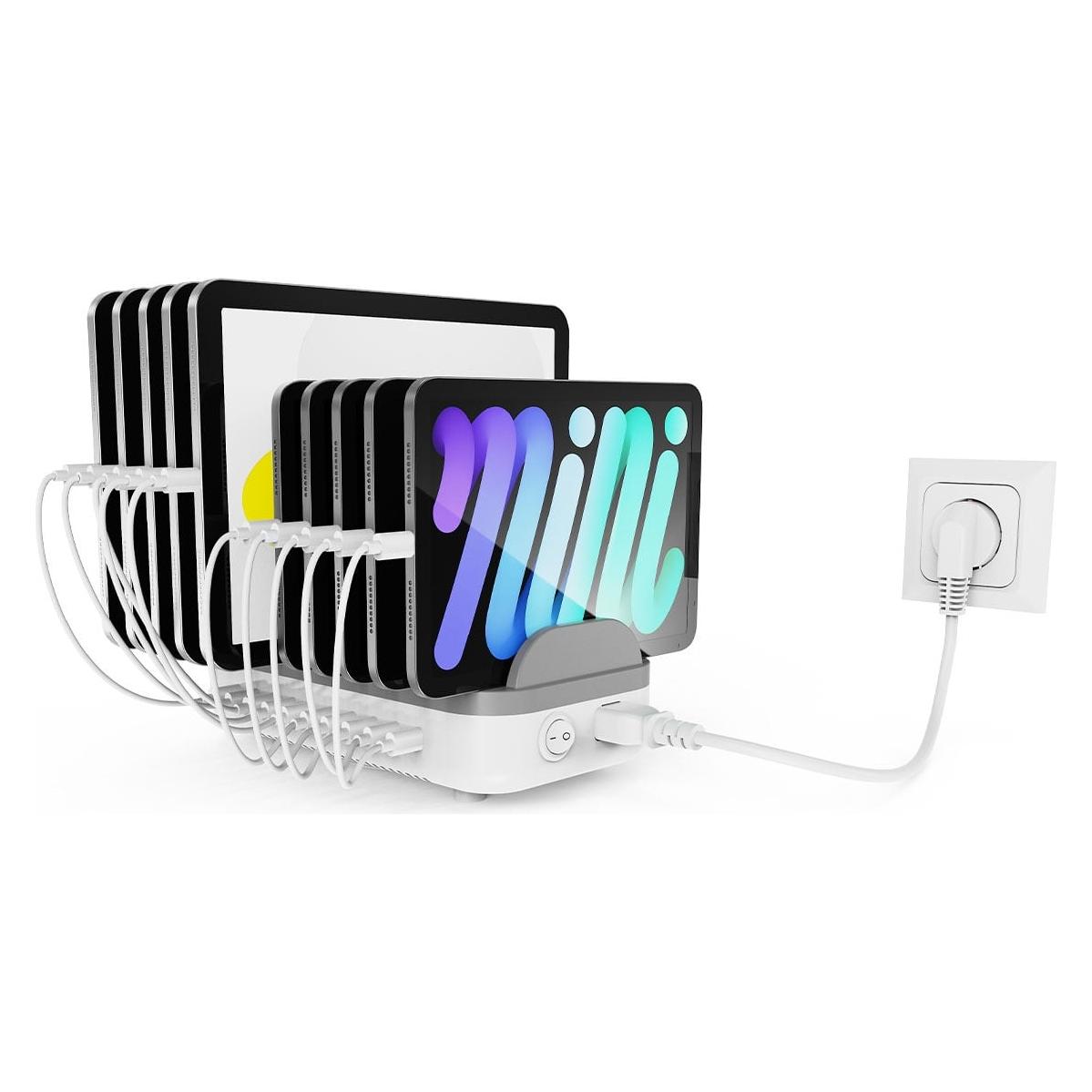 Compulocks 10 Ports USB-C Charging Station Eu Plugs Nms In Accs (200 W, 10 Ports) (10PUSBCDKS-EU)