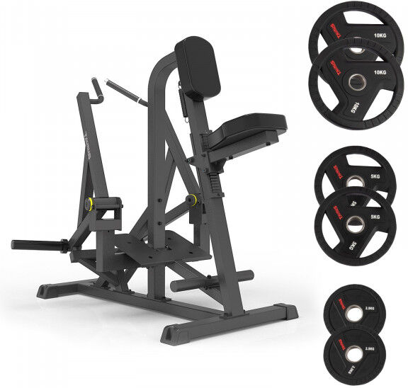 Taurus Pro Iso Seated Row Seated Row + 35kg TPU Plates