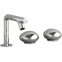 VitrA Istanbul Waschtisch-Zweigriffarmatur A41807 Ausladung 130mm, Dreilochmontage, chrom