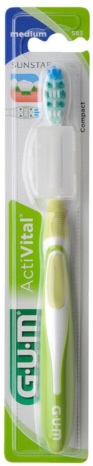 GUM ActiVital Zahnbürste kompakt mittel