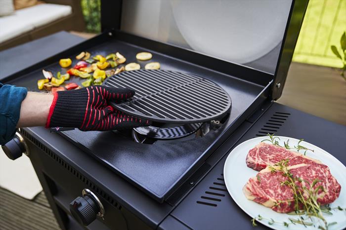CHAR-BROIL Plancha Versa Tile 3 In 1 Gas 2 Fuochi-black