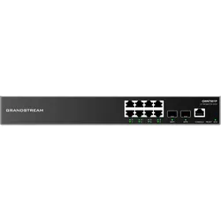 Grandstream GWN7801P, Managed Switch, 8x Gigabit ports, 2x SFP, 8x Poe, L2 layer (8 Ports), Netzwerk Switch, Schwarz