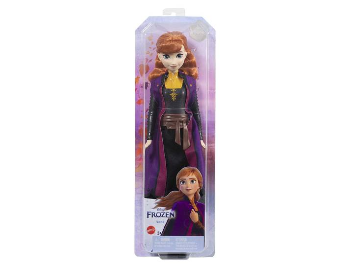 disney-la reine des neiges 2-anna-poupée avec habillage et accessoires