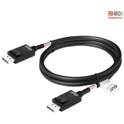 Club 3D DisplayPort 2.1 Kabel 1,2m DP zu DP Bi-Direktionales VESA DP80 schwarz