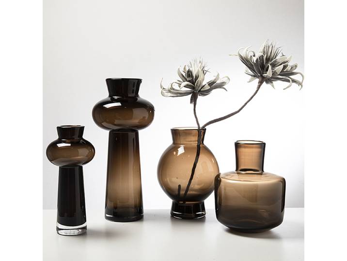 Vase en verre rapGlass pour la décoration intérieure, vase hydroponique de bureau, vase de fleurs nordique, décoration de salon, Gand