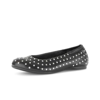 Ballerina GABOR "Eleganter Ballerina", Damen, Gr. 40,5, schwarz, Schuhe Ballerina