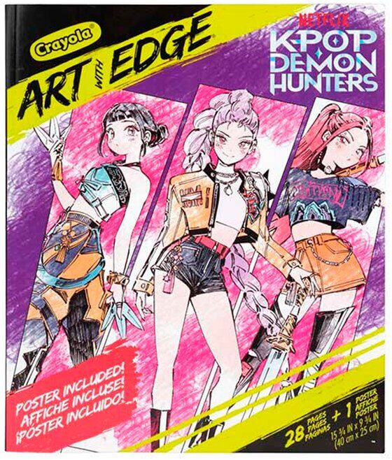 LIVRO COLORIR CRAYOLA K-POP 28PG