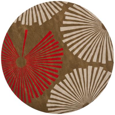 SAFAVIEH Handmade Soho Fans Brown New Zealand Wool Rug