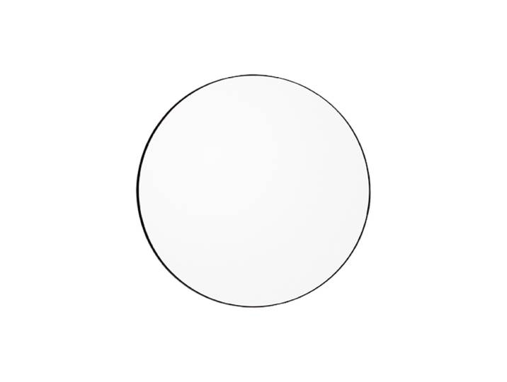 Design Wandspiegel „Circum“ Ø 110 cm Klar / Schwarz AYTM