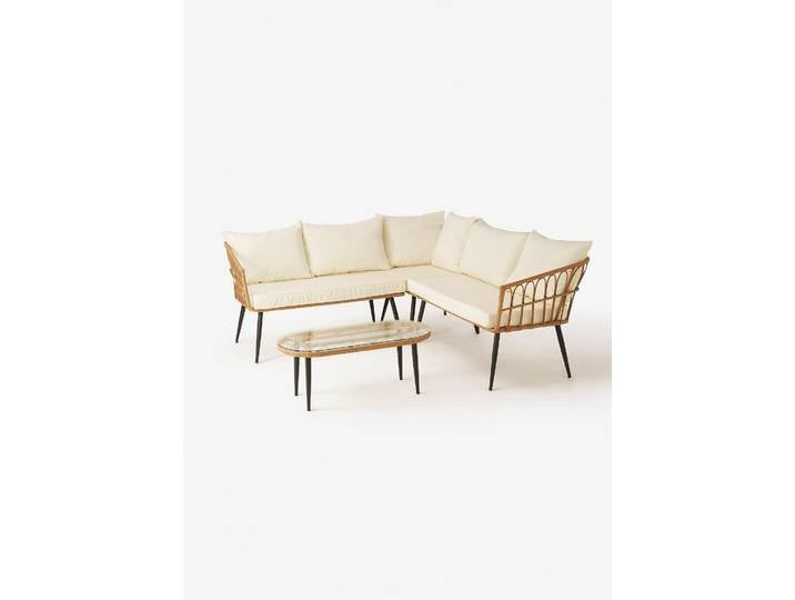bonprix Gartenmöbel Set (2-tlg.), Helle freundliche Lounge Ecke, beige