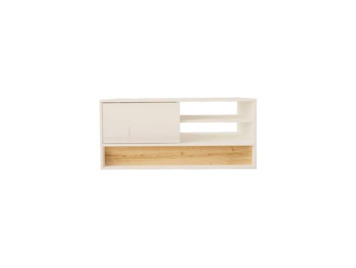 Table basse effet bois Blanc