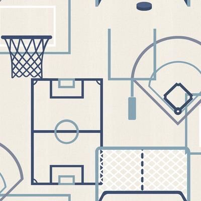 Veer Decor Sports Play Zone Peel and Stick Wallpaper