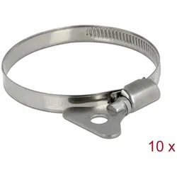 DELOCK Schlauchschelle, Flügelmutter 50-70mm 10 Stk. Metall