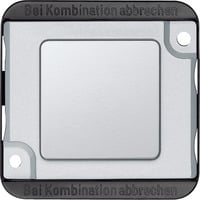 Abdeckung für Relais, Rollladenmehrfachsteuerrelais, Summer, Leistungszusätze, KNX-Unterputzgeräte ohne Rahmen silber, Retail