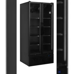 TEFCOLD Display-Kühlschrank in Schwarz FS890H BLACK 707l Schwarz RAL9005