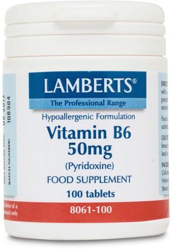 Lamberts Vitamin B6 50 mg Pyridoxin 100 Tabletten 100 Units