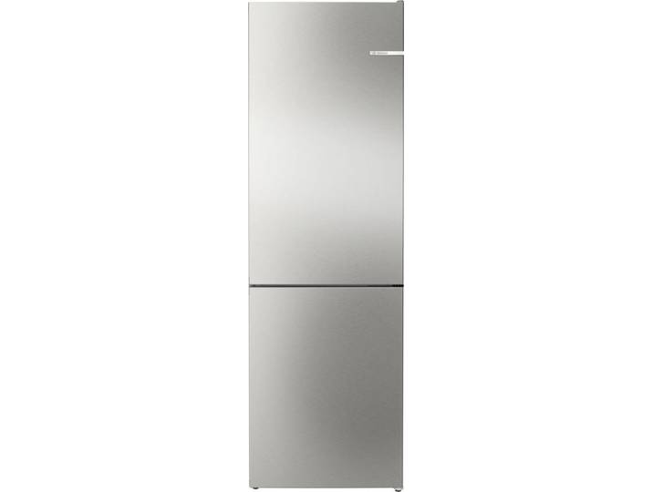 Bosch Serie 4, Freistehende Kühl-Gefrier-Kombination mit Gefrierbereich unten, 186 x 60 cm, Gebürsteter Stahl AntiFingerprint, Total No Frost , KGN36EICF, ID KGN36EICF
