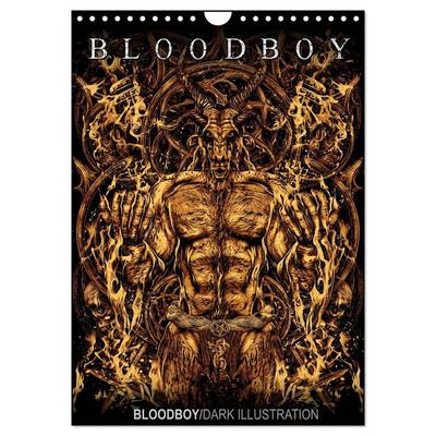 BLOODBOY/DARK ILLUSTRATION (Wandkalender 2026 DIN A4 hoch), CALVENDO Monatskalender