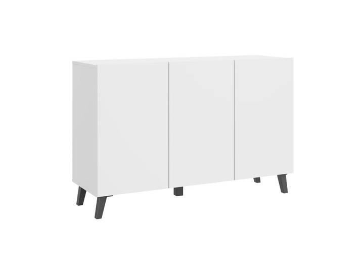 P & B Sideboard, Weiß, Kunststoff, 3 Fächer, 120x76x39 cm, Fsc, stehend, Wohnzimmer, Kommoden & Sideboards, Sideboards