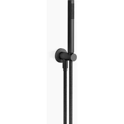 Dornbracht Schlauchbrausegarnitur mit integriertem Brausehalter, Durchfluss 15 l/min, 27802660-33, Farbe: Schwarz Matt