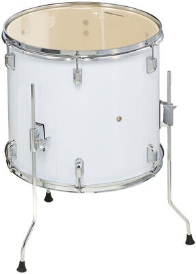 "Millenium Focus 14""x14"" Floor Tom White Blanc"