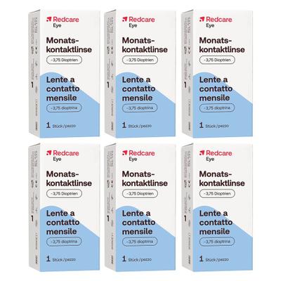 Redcare Monatslinse -3,75 6er-Pack 6x1 St Kontaktlinsen