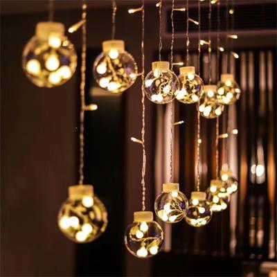 Perfect Picks Market Warm White Ball Wishing Globe Lights Battery Powered String Lights For Bedroom & Party warm White 12 ball