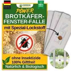 Green Guardia Brotkäfer Fenster-Falle mit Spezial-Lockstoff: 18