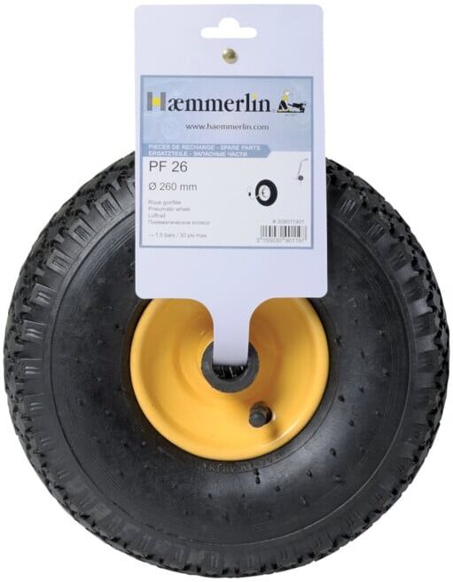 HAEMMERLIN Roue de rechange PF 26 pour diables (309011901)