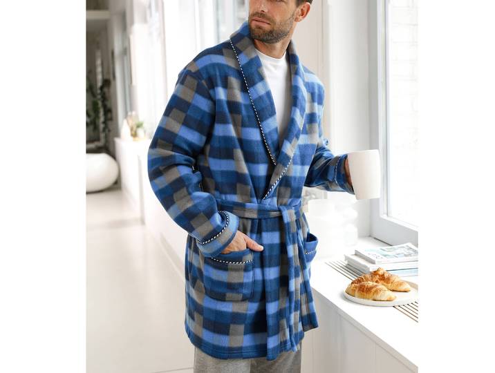 Robe de chambre courte maille polaire - Blancheporte
