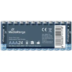 MediaRange Batterien 'Micro AAA' 1,5V 24 Stück