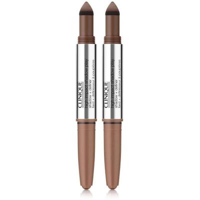 Clinique High Impact Shadow Play + Definer - Double Latte 1,9g x2 2x1,9 g Make up