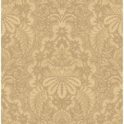 Seabrook Designs Lizzy Floral Damask Unpasted Wallpaper