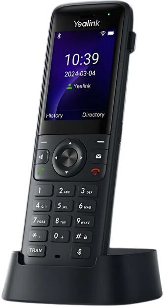 Téléphone wifi Yealink AX83H Téléphone compact avec 4 comptes SIP, Wifi 6, audio HD et Bluetooth 5.0, idéal pour la communication professionnelle