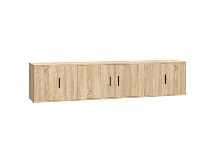 Makastle 3-TLG. TV-Schrank Set Sonoma-Eiche Holzwerkstoff