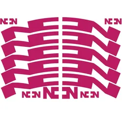 NONPLUS COMPONENTS Aufkleberset für Felgen | 28 mm pink (#041)