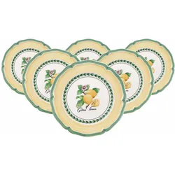 Villeroy & Boch Multipack French Garden Valence Frühstücksteller - 6 Stück, Teller, Mehrfarbig